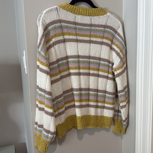 Perfect condition, Gilly striped sweater size, small, cream, blue, and pink - Picture 3 of 3